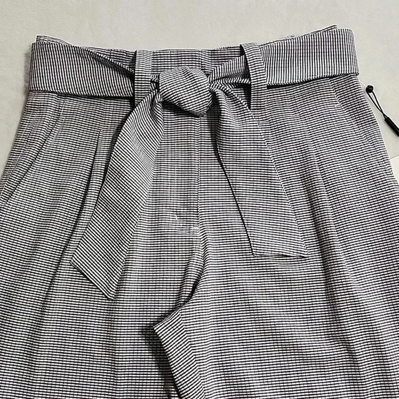 Women's Calvin Klein Printed Tie-Waist Pants, Navy Blue/White, Size 6, NWT - Picture 8 of 15